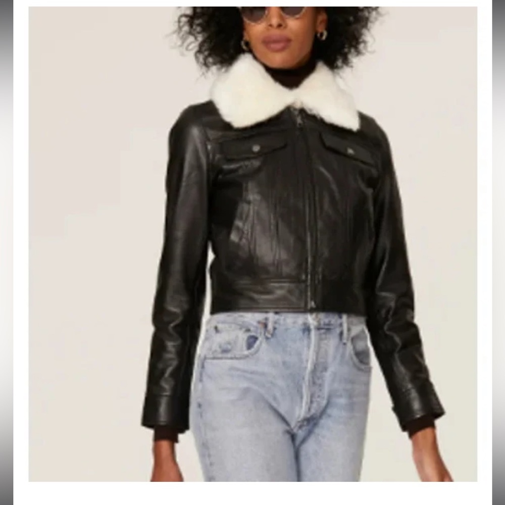 - Slate and Willow size m leather jacket